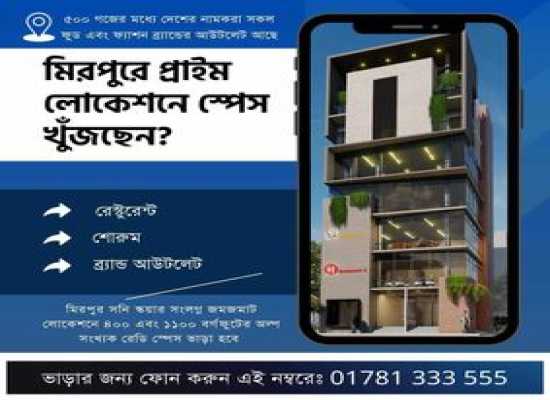 রেডি স্পেস ভাড়া হবে